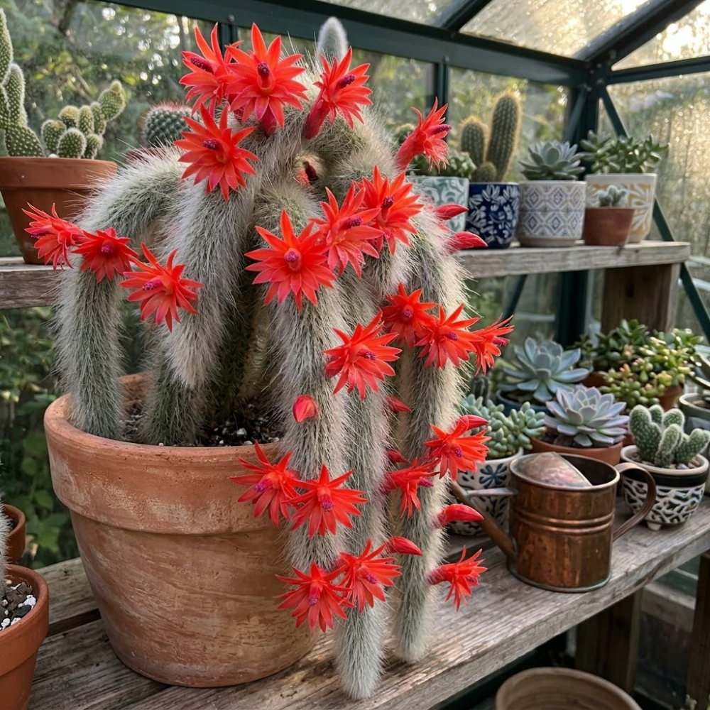 Monkey Tail Cactus Live Plant, 4-7 Inc Tall, Hanging Succulent Plants Live, Rare Succulents Live Plants