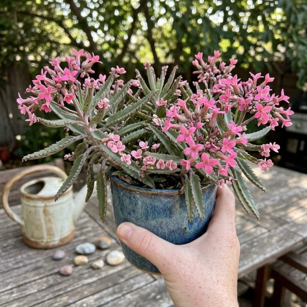Kalanchoe Pink Butterfly Live Plant – 2 Inch Pot | Unique Succulent Houseplant | Easy-Care Indoor Decorative Plant