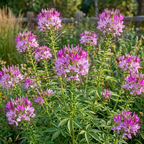 50 Pcs Rocky Mountain Bee Plant Seeds for Planting Outdoors, Non-GMO Heirloom Tall Flower Seeds, Low Maintenance Pink Blooms for Yard Borders