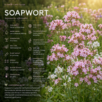 300 Pcs Pink Rock Soapwort Seeds, Heirloom Non-GMO Perennial Ground Cover, Low Maintenance Trailing Blooms for Yard Borders