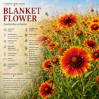 200 Pcs Blanket Flower Seeds for Planting Outdoors, Non-GMO Heirloom Gaillardia Aristata, Sturdy Low Maintenance Blooms for Yard Borders