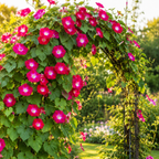50 Scarlet O Hara Morning Glory Seeds for Planting, Non-GMO, Annual Ipomoea tricolor Seeds, Vibrant Crimson Red Climbing Vine, for Trellis & Fence