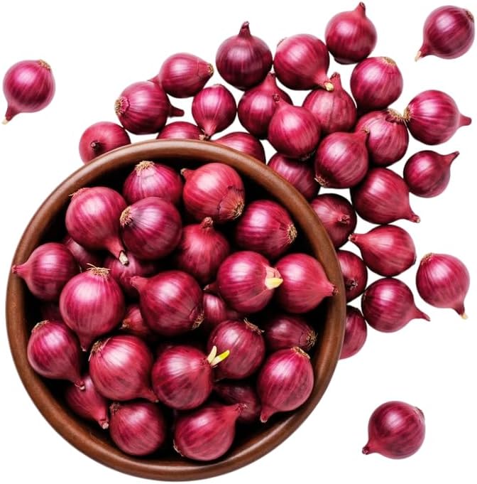 100 Red Onion Bulbs for Planting, Non-GMO, High Yield Onion Sets, Fast-Growing Vegetable Bulbs for Outdoor Gardens, Raised Beds & Containers