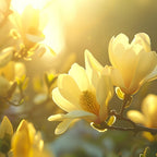 Star Magnolia Tree, 12-18 Inch Tall in 1 Gallon Pot, White Flowering Deciduous Shrub for Backyard and Garden Rows
