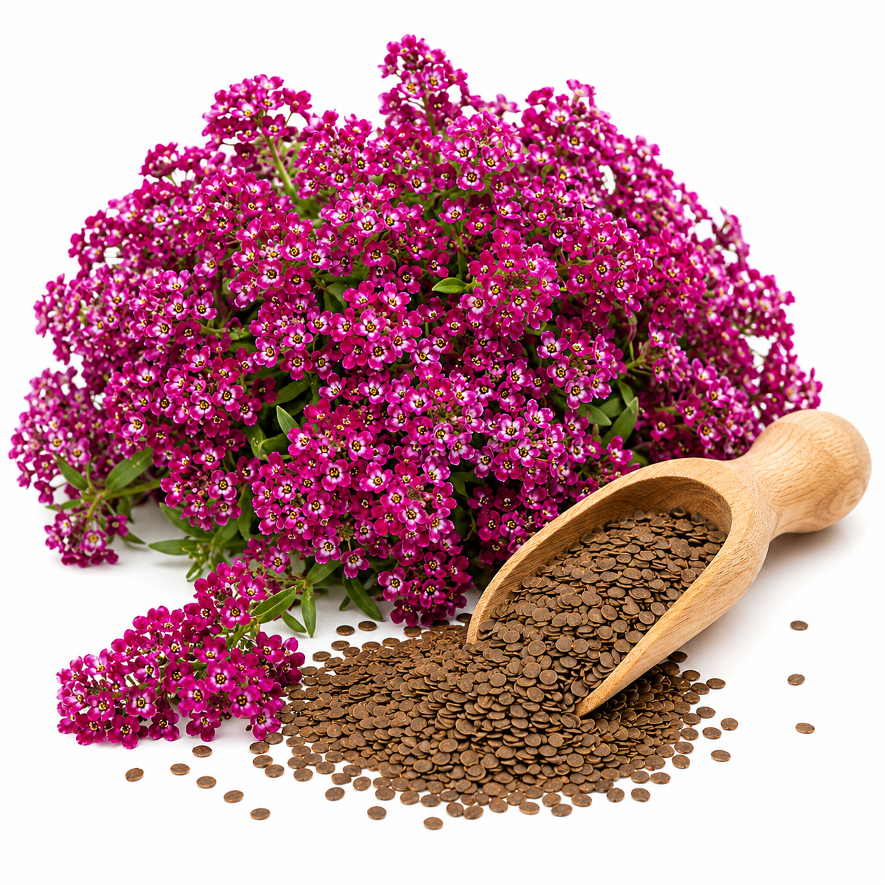 100 Deep Rose Alyssum Seeds, Non-GMO Sweet Alyssum Flower Seeds, Fast Growing Fragrant Ground Cover for Garden Borders and Hanging Baskets