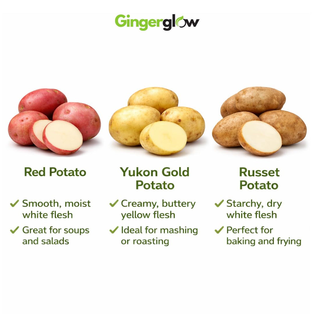 Yukon Gold Seed Potatoes, 2 Lbs, Non GMO, Easy To Grow, Heirloom Potato Seeds for Planting Outdoors