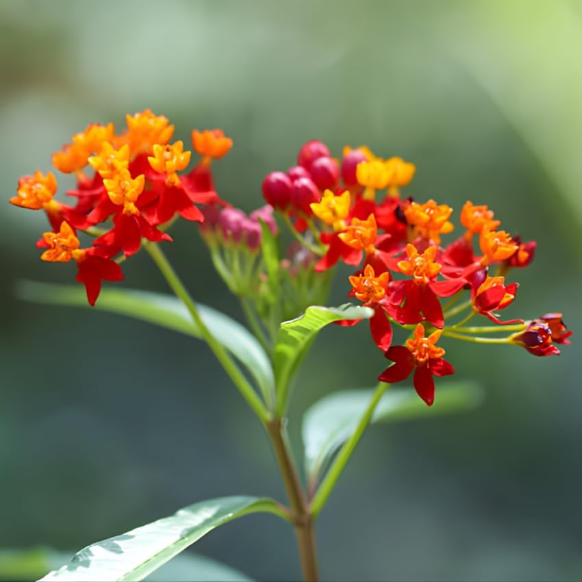 Milkweed Plants Live, Live Milkweed Plants, Size 4 Inch Tall, Bright Spring Blooms, Upright Growth for Garden Beds & Butterfly Gardens