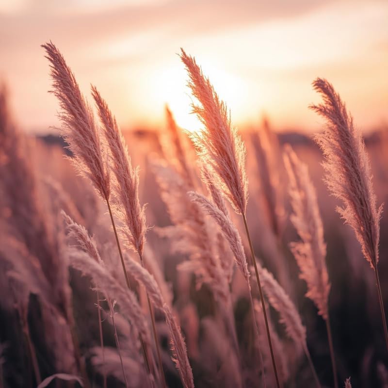 Pink Pampas Grass Plants Live, 4 Inch Tall Starter, Ornamental Feather Grass for Home Landscapes and Backyard Rows