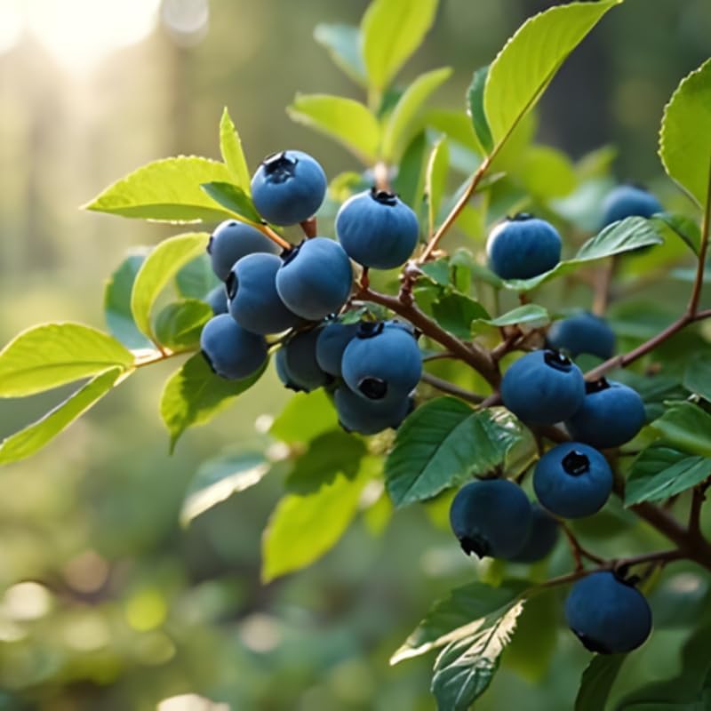Huckleberry Plants Live for Planting, 3-4 Inch Bare Root Seedlings, Low Maintenance Native Fruit Shrub, Robust Well-Rooted Plants