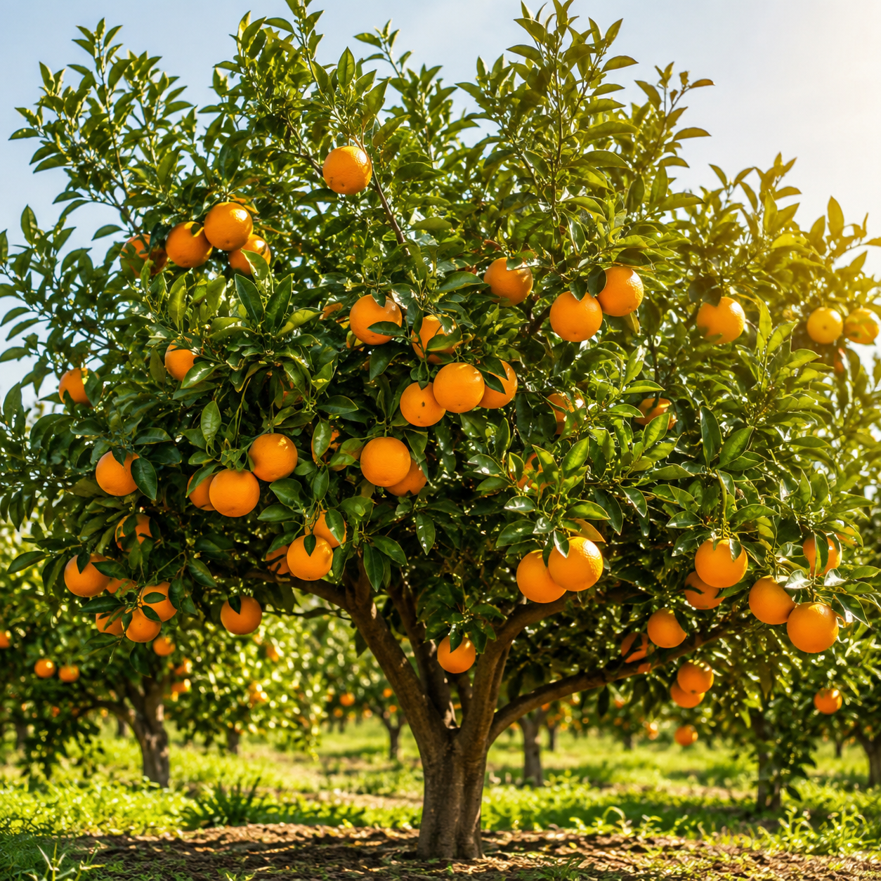 Hamlin Orange Tree for Planting | 1 Gallon Live Citrus Plant | Easy-Grow Edible Fruit Tree for Home Gardens & Patios (No Ship to CA,HI,AK)