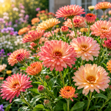 50 Pcs Strawberry Blonde Calendula Seeds for Planting Outdoors, Grow Robust, Easy to Care Pastel Apricot Blooms for Companion Gardens