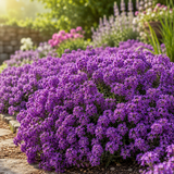 200 Alyssum Seeds, High Germination Violet Queen for Planting, Low Maintenance Trailing Flowers for Sunlit Yard Borders