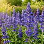 200 Pcs Blue Sage Seeds, Heirloom Fragrant Flowers for Planting, Fast-Growing Upright Plants for Bright Sunlit Gardens