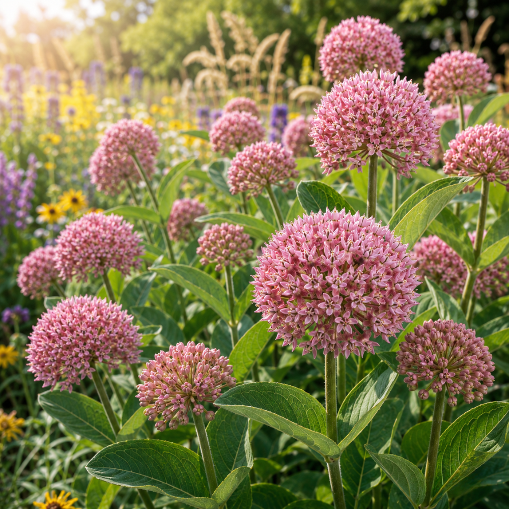 20 Pcs Milkweed Seeds for Planting, Prairie Heirloom, Vigorous Perennial Flowers Yielding Striking Blooms for Backyards