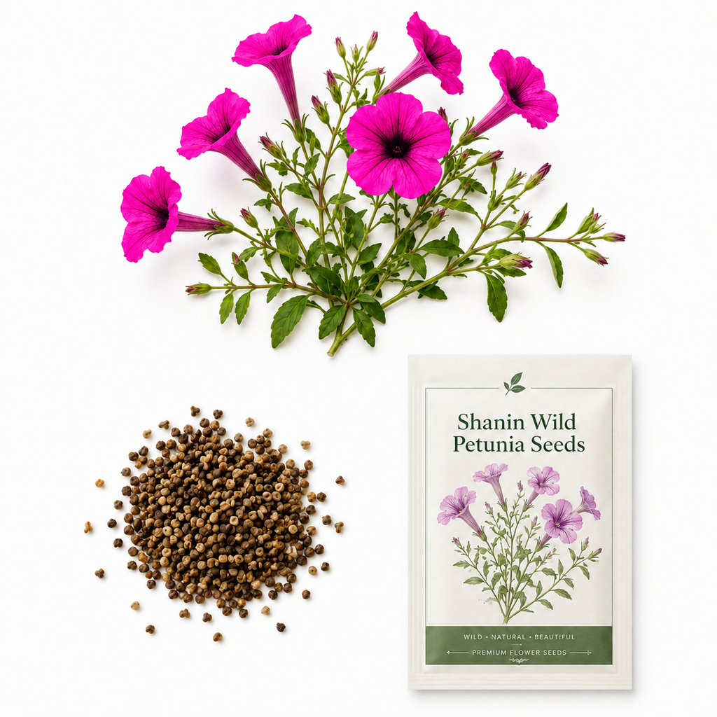 750 Shanin Wild Petunia Seeds, Non GMO, Easy to Grow, Vibrant Lavender Purple Blooms, Charming Low-Growing Purple Accent, Perfect Unique Seed Gift for Gardeners