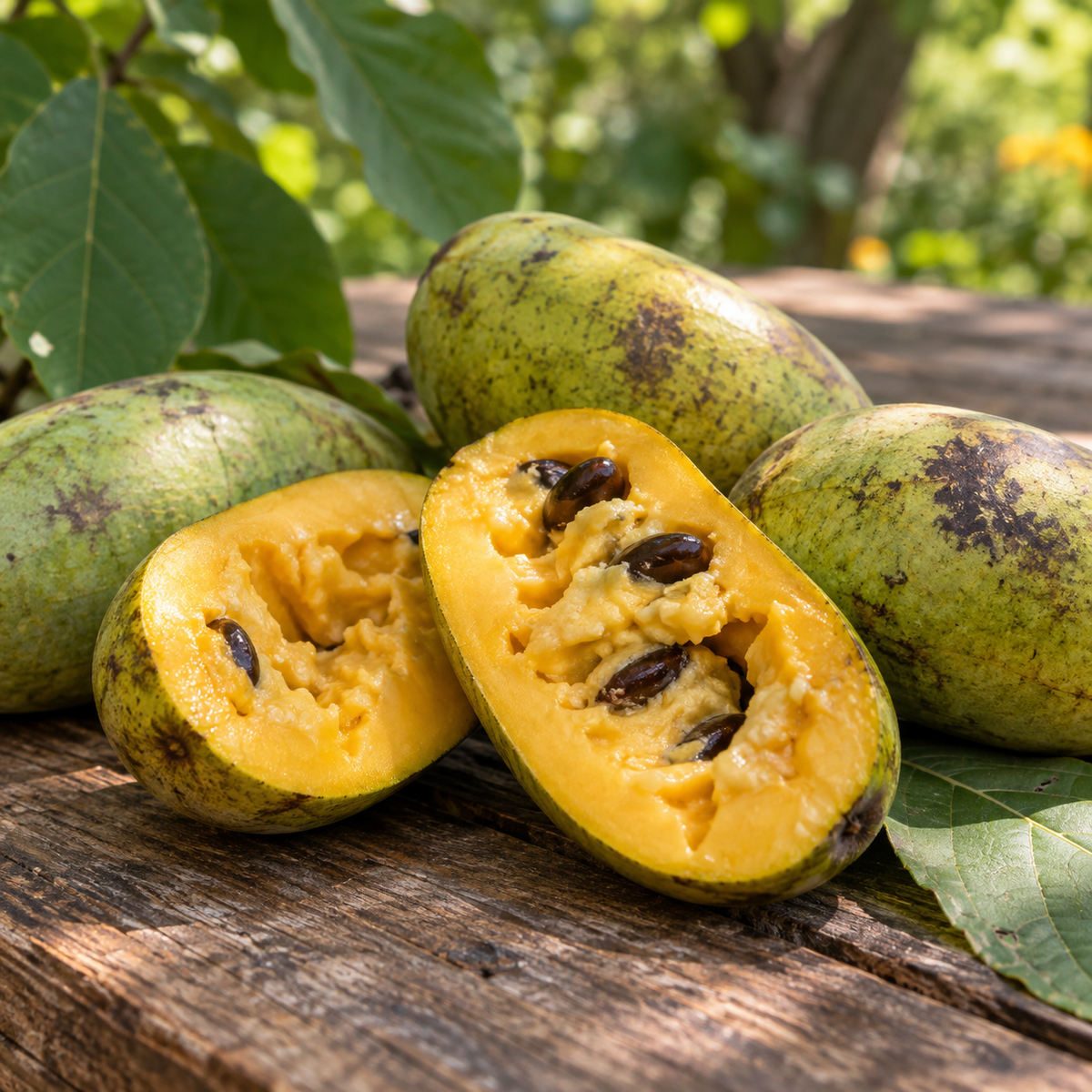 Pawpaw Tree Live Plant in Quart Pot, 12-18 Inch Tall, Cold-Hardy North American Fruit Tree | Well-Rooted Plants for Garden, Native Fruit Tree for Backyard