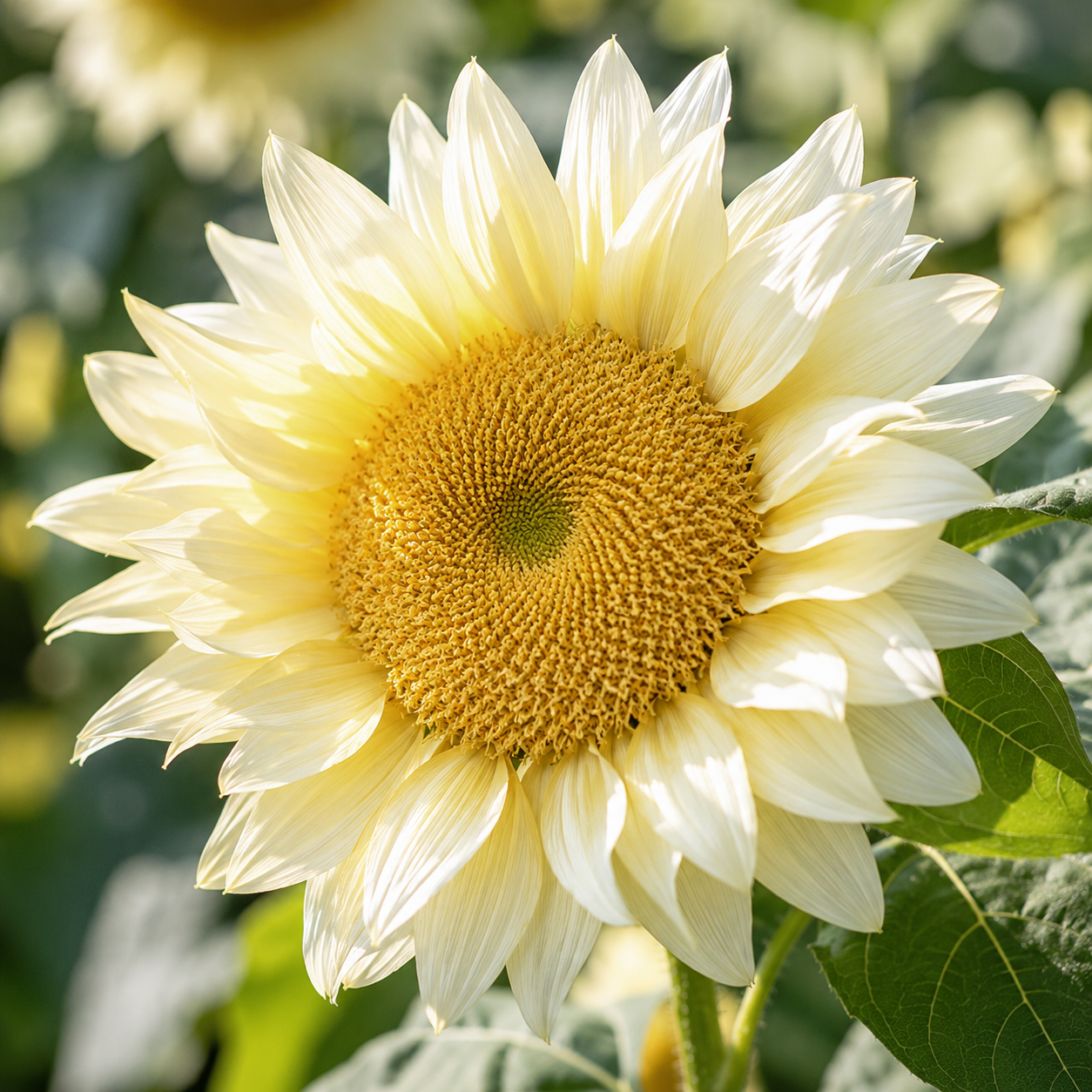 60 ProCut White Lite Sunflower Seeds for Planting, Non-GMO, Easy to Grow, Single Stem Sunflower Seeds, Striking Pastel Cream Blooms, Perfect Unique Gift