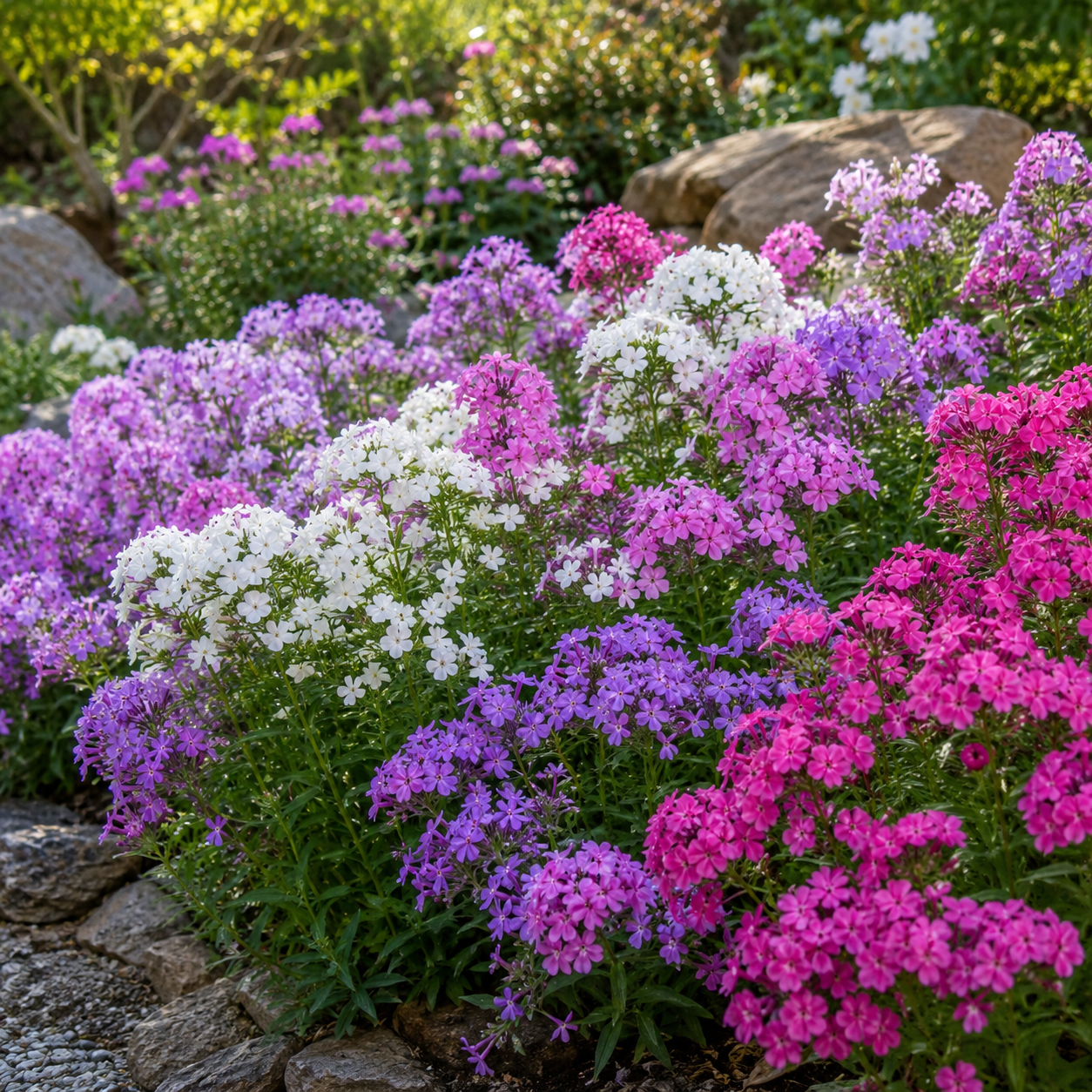 500 Mountain Phlox Seeds, Non-GMO, Native Wildflower Seeds, Vibrant Pink & Lavender Star-Shaped Perennial, Ideal for Gardens