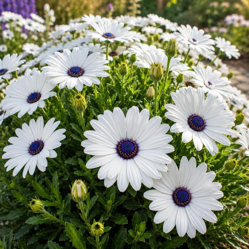White African Daisy Plant Live, 3" Pot, Low Maintenance Bright Flower for Tabletop, Sunroom and Outdoor Garden