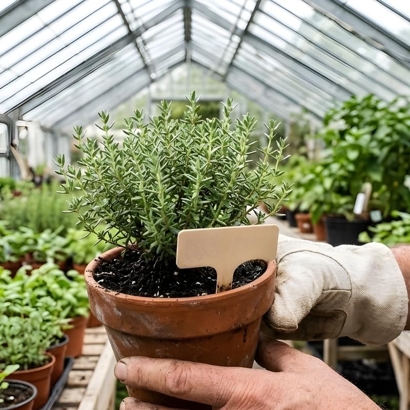 2 Thyme Plants Live for Planting, French Thyme, 4-Inch Tall, Fresh Edible Herb for Kitchen Gardens, Easy to Care Indoor Plant