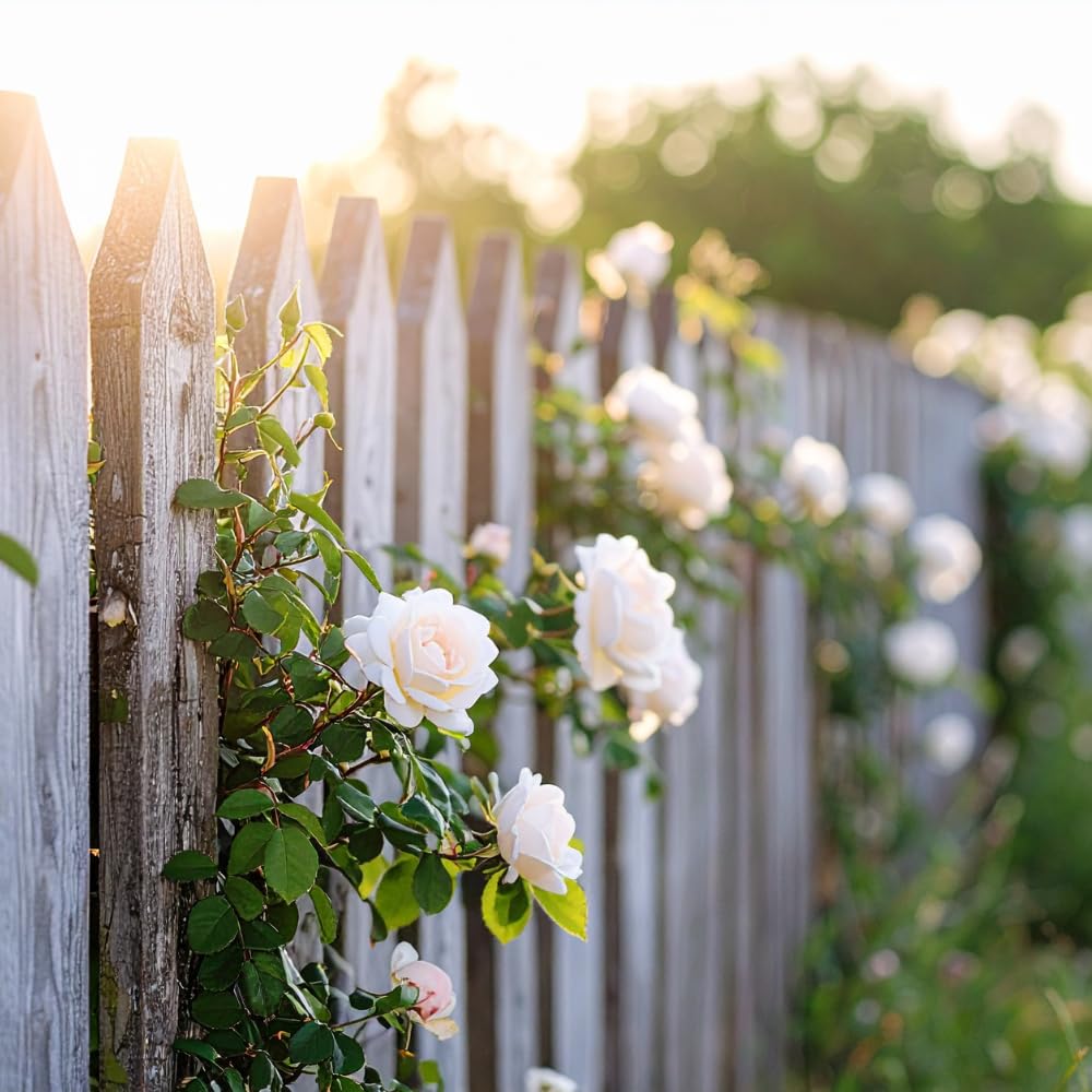 Pink Climbing Roses Live Plant 10-14" Tall in Large Pot, Heirloom Climbing Rose Bush, Fragrant High-Yielding Perennial Flowering Vine for Trellis & Fence