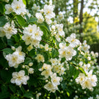 Mock Orange Shrub Live Plant, 4-6" Tall, Cold-Hardy Deciduous Bush for Home Landscapes, Sweet Citrus Scented White Spring Blooms & Low Maintenance Hedge