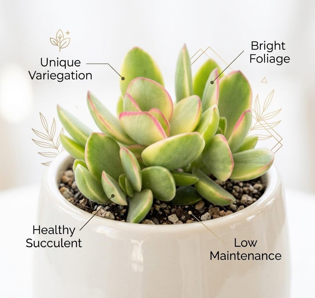 2 Echeveria Chroma Succulent Plants Live, 2 Inch Pot, Rare Live Succulent, Easy Care, Vibrant Color Indoor Houseplant for Home, Office Décor, Small Spaces & Gifts