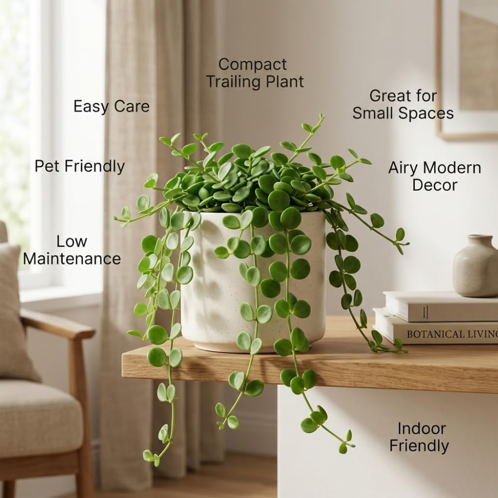 Peperomia Live Plant, Peperomia Hope Houseplant in 4'' Inch Pot, Easy Indoor Plant Live for Shelves, Desks & Small Spaces