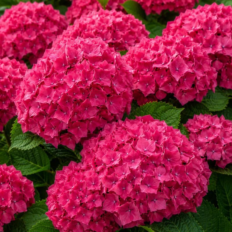 Hydrangea Plant Live, French Hydrangea Macrophylla, 4-6 Inch Tall, Grow Robust Bigleaf Mophead Flowers for Landscapes