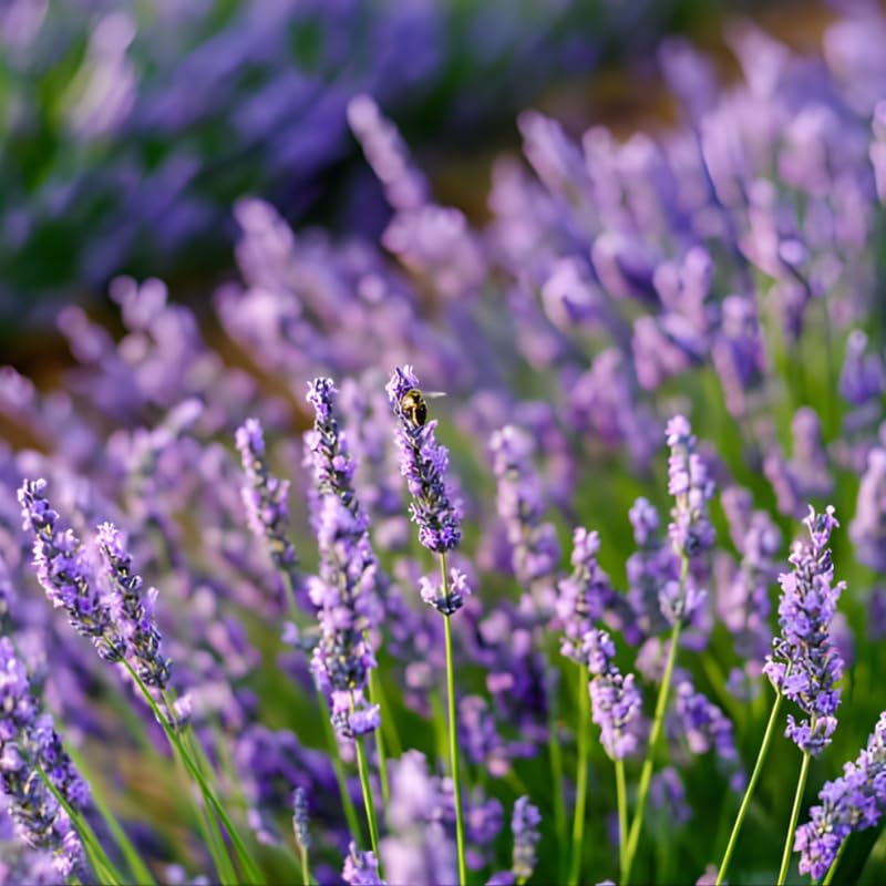2 English Lavender Live Plant, 3 Inch Pot, Potted Lavandula Angustifolia, Fragrant Purple Flowering Shrub for Garden and Patio