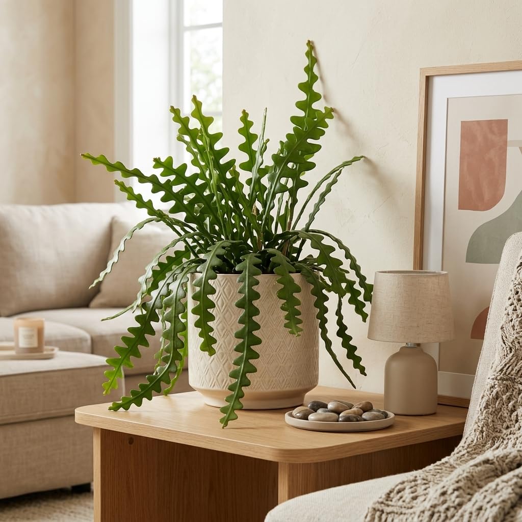 2 Zigzag Fishbone Cactus Plant in 3" Pot, Well-Rooted, Exotic Hanging Succulent, Fragrant Night-Blooming Flowers, Ideal for Home and Office Décor