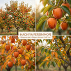 (No Ship to CA,HI,AK) Hachiya Persimmon Tree Live Plant, 3 Gallon Pot, High-Vigor Cold-Hardy Tree for Home Landscapes, Deciduous Shade Tree
