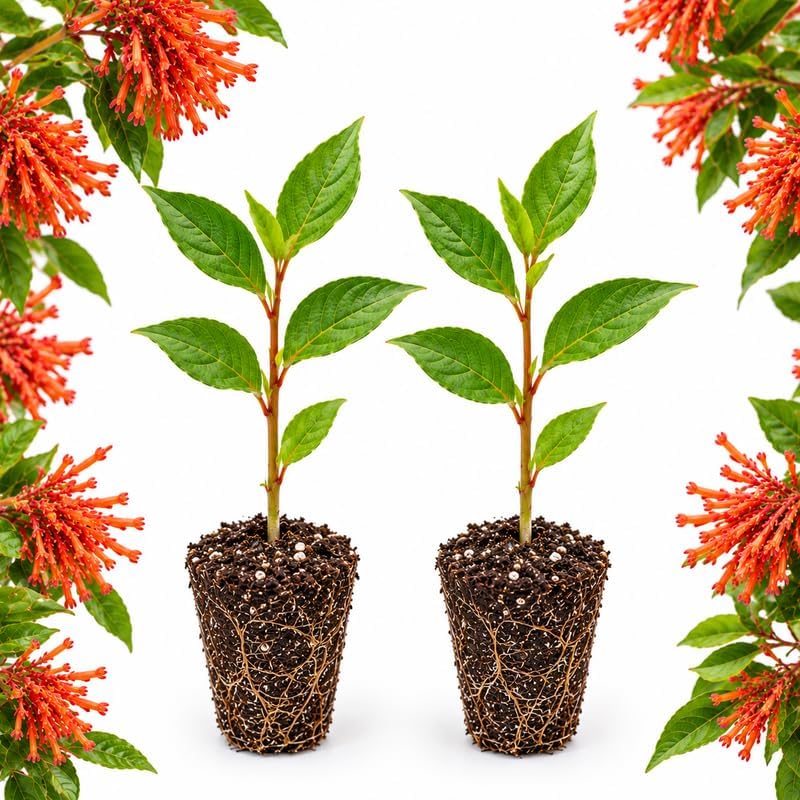 2 Firebush Plant Live