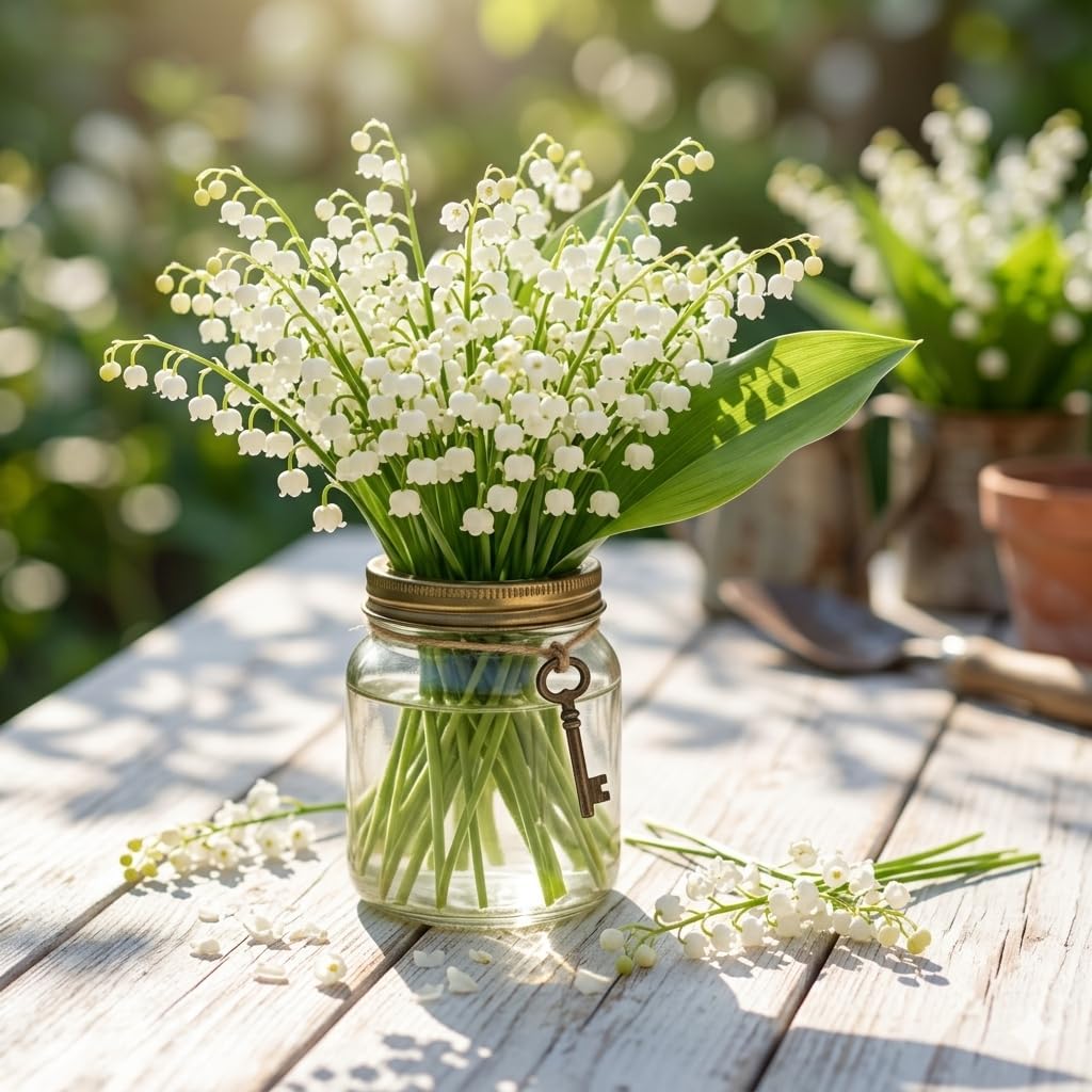 5 Lily of The Valley Plant Bare Roots, Hardy Perennial May Lily, Easy to Grow Fragrant Flower for Outdoor Garden