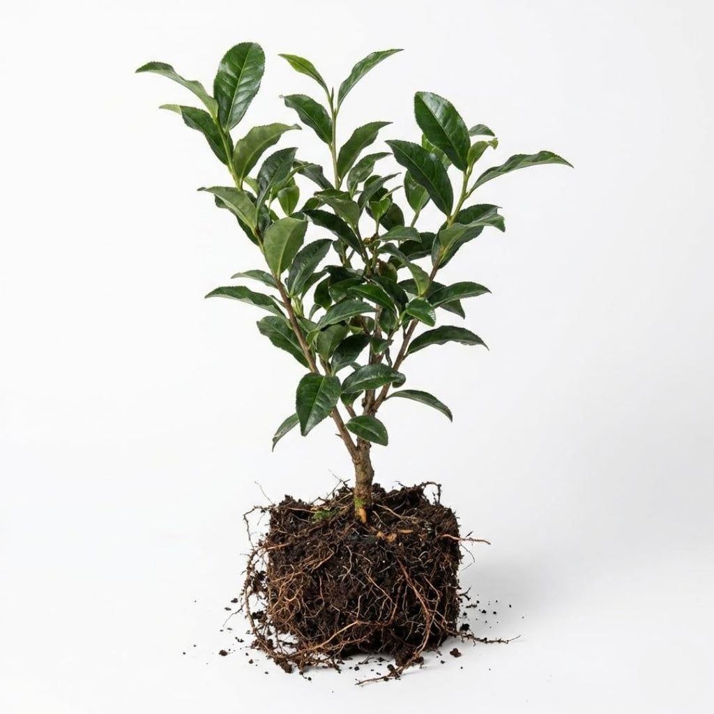 Camellia Sinensis Plant Live | Camelia Tree Live | 4 Inch Tall | Evergreen Shrub with Glossy Foliage for Patio Displays, Garden Design & Ornamental Planting