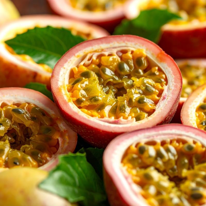 (No Ship to CA, HI, AK) Passionfruit Tree Live Plant, Cold Hardy Red Passion Fruit Plant Live, 1 to 2 Feet Live Passionfruit Tree in 1 Gallon Pot, Suitable for Home and Backyard