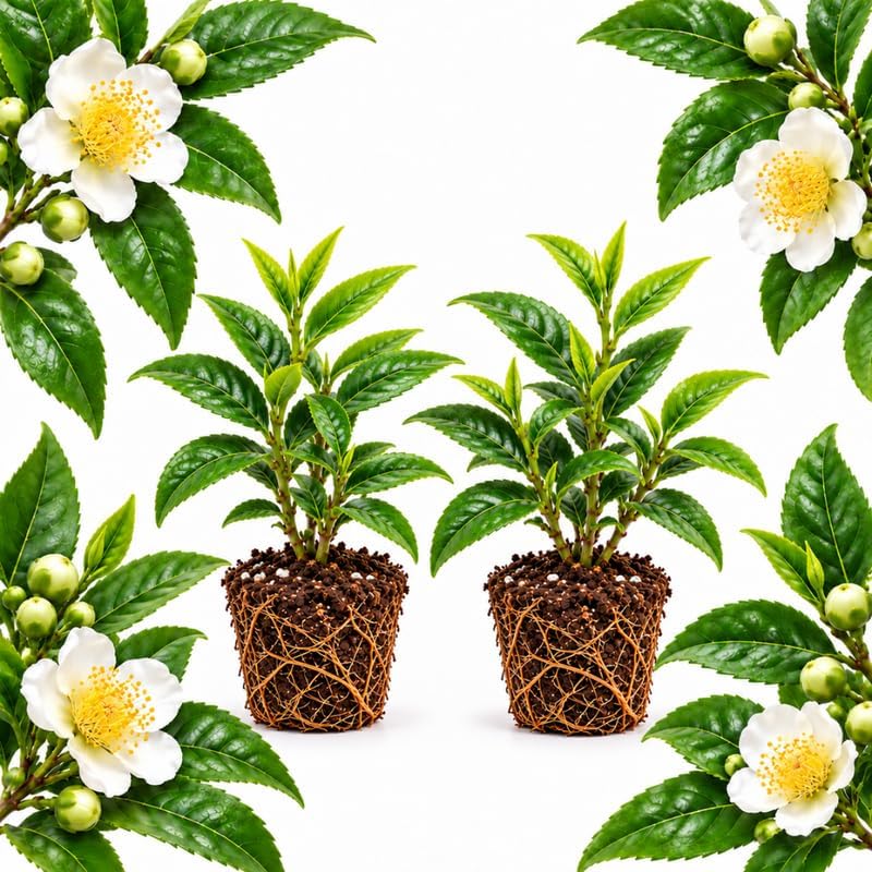 2 Camellia Sinensis Plant, Camellia Tea Plant Live