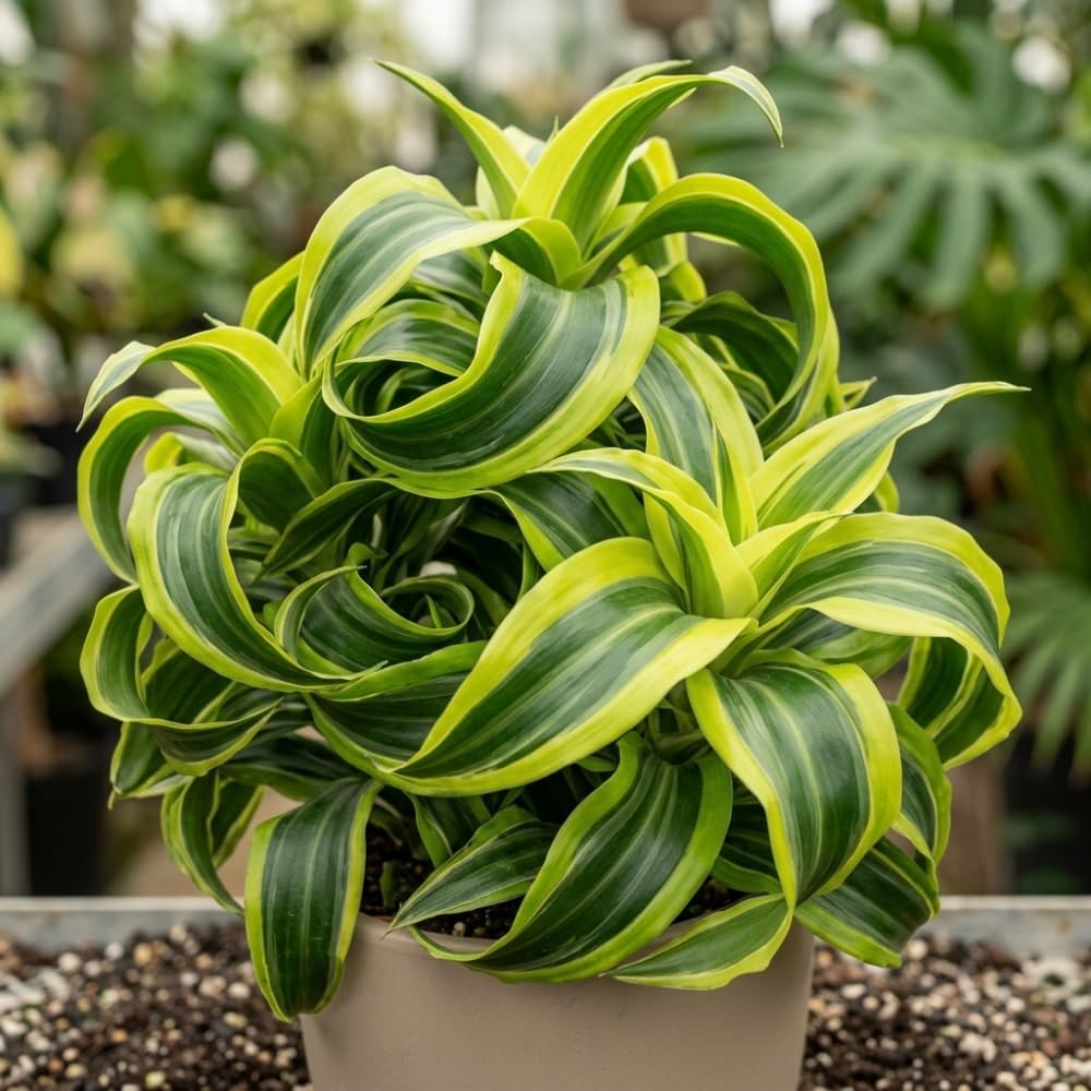 2 Dracaena Tornado Plant, 4" Pot, Easy to Care Low Light Adaptable Décor, Robust Tropical Houseplant, Sturdy Upright Growth