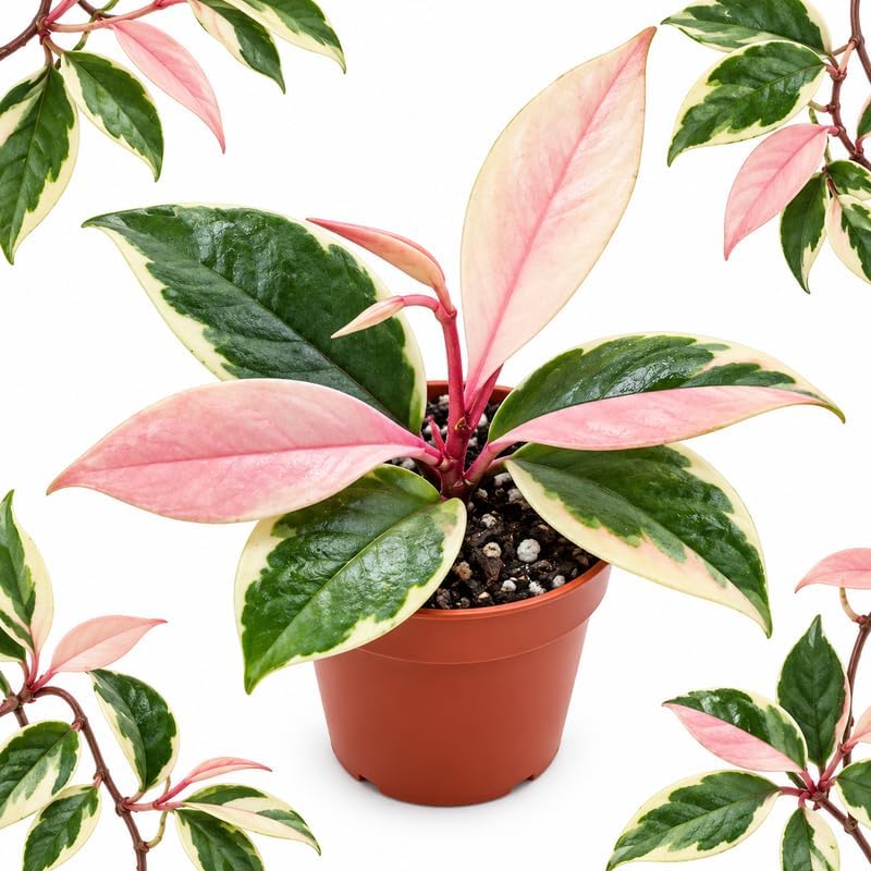 Tricolor Hoya Crimson Queen Plant Live in 4" Pot, 4-8" Tall Hoya Live Plant