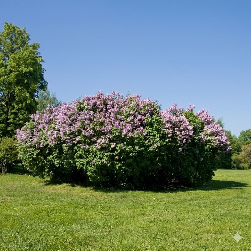 2 Miss Kim Lilac Trees Ready to Plant, Quart Pot Korean Lilac Bush, Fragrant Flowering Shrubs for Garden Landscaping