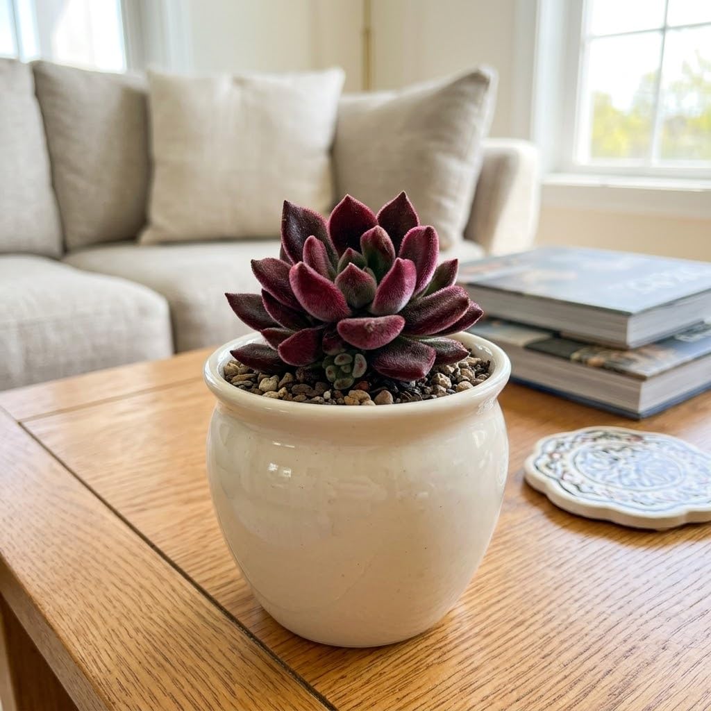 Agavoides Echeveria Succulent Live Plant, 4 Inch Pot, Colorful Succulent Live, Well Rooted, Easy Care Houseplant, for Home, Office, Indoor & Outdoor Décor