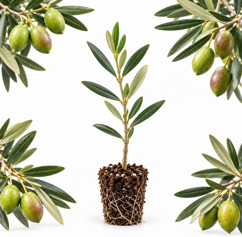 Coratina Olive Tree Live Plant 3-8 Inch Tall (Olea Europaea)