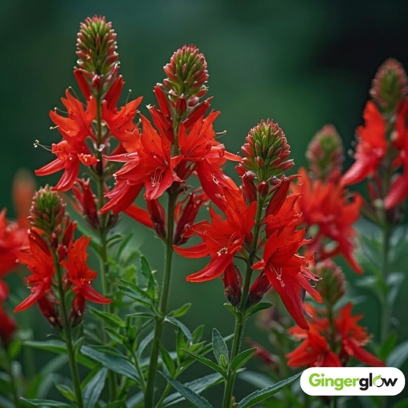 20 Red Cardinal Flower Roots, Easy to Grow, Fast Growing, Perennial Wildflower with Vibrant Blooms, Ideal for Garden Beds & Borders