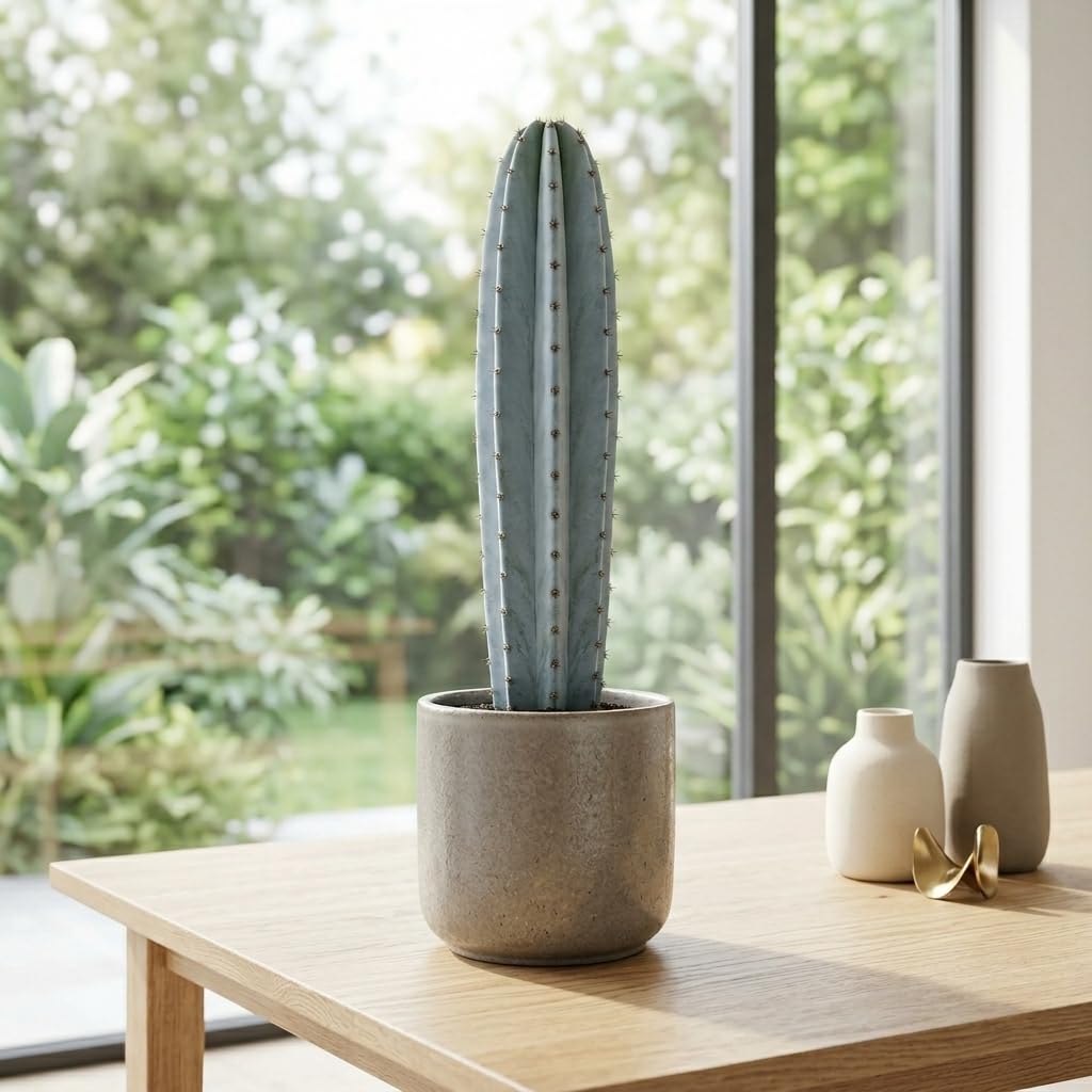 Gymnocalycium Horstii Green Tomato Cactus Plant Live, 4" Pot, Fully Rooted, Easy Care, Unique Ornamental Live Succulent Plant for Home, Office & Indoor Displays