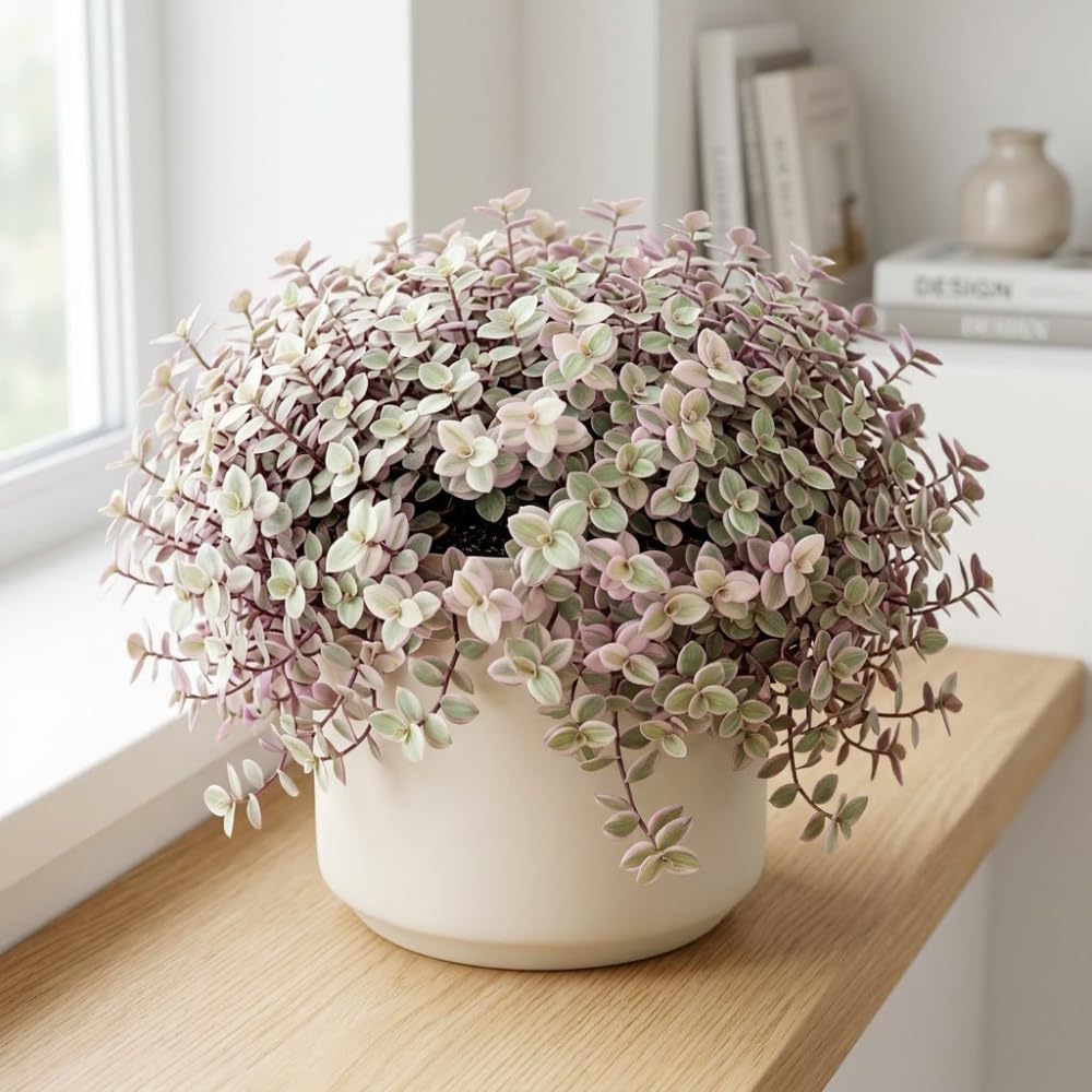 Succulent Plant Live, Callisia Repens Pink Lady Turtle Vine in 4" Pot, High-Vigor Low Maintenance Indoor Plant for Hanging Baskets