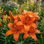 Tiger Lily Bulbs, Set 3 Lily Bulbs for Fall Planting, Bold Orange Spotted Blooms, Live Perennial Flower Bulbs for Garden Rows and Borders