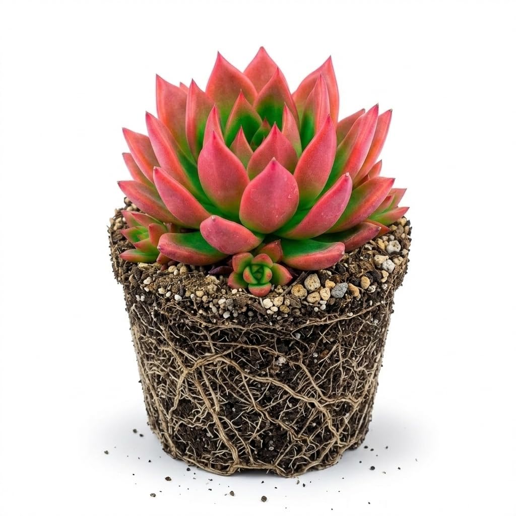 Agavoides Echeveria Succulent Live Plant, 4 Inch Pot, Colorful Succulent Live, Well Rooted, Easy Care Houseplant, for Home, Office, Indoor & Outdoor Décor