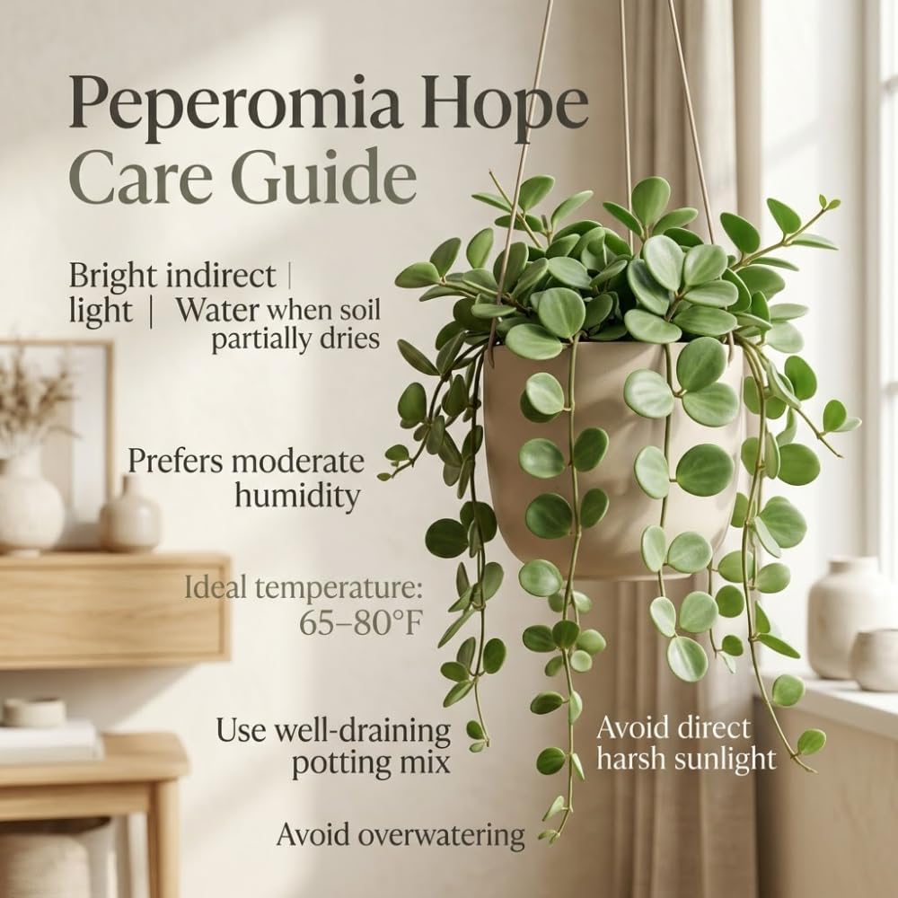 Peperomia Live Plant, Peperomia Hope Houseplant in 4'' Inch Pot, Easy Indoor Plant Live for Shelves, Desks & Small Spaces
