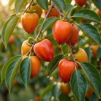 (No Ship to CA,HI,AK) Hachiya Persimmon Tree in 3 Gallon Pot, Live Fruit-Bearing Deciduous Plant for Edible Landscaping, Shade Tree for Sweet Autumn Harvests & Baking