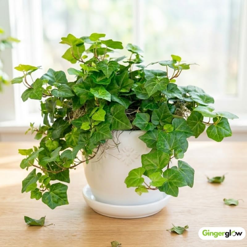 Baltic Ivy Live Plant in Pot, Cold-Hardy Hedera Helix Sub Zero, Fast-Growing Evergreen Ivy Vines & Ground Cover for Indoor or Outdoor Use
